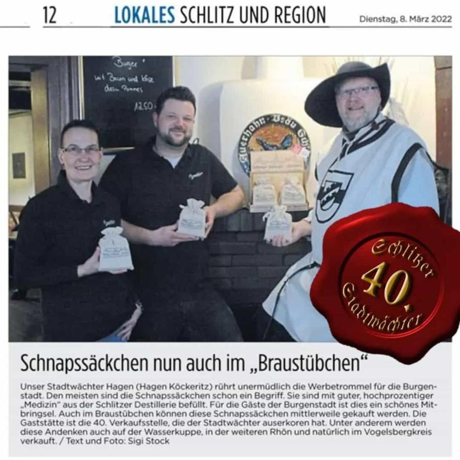 Готель Gaststaette Braustuebchen Шліц Екстер'єр фото